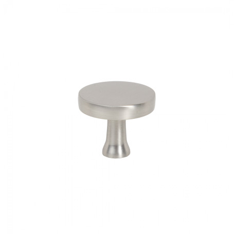 Ручка меб. кнопка мет. UNITY, шлифованная сталь, AKS