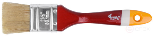 Кисть флейцевая "Мастер", натур. щетина, деревянная ручка 1,5" (38 мм)