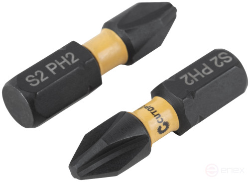 Набор торсионных бит, 2шт., CUTOP Profi Plus, PH2, 25 мм