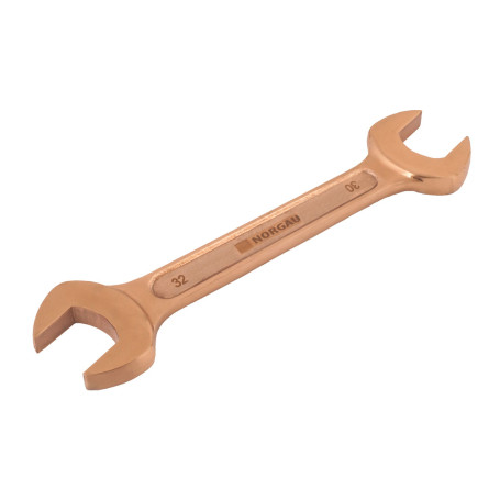 Ключ гаечный рожковый NORGAU Industrial двусторонний искробезопасный 60х65 мм, N6-60х65NSB