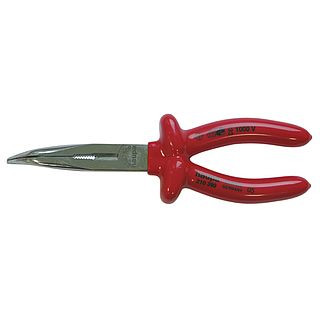 Pliers with elongated sponges with double-layer insulation VDE 200 mm curved