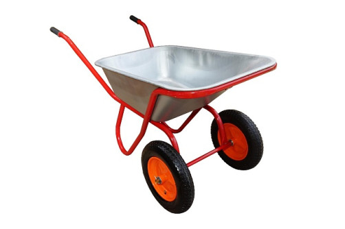 Industrialist 2-wheel reinforced wheelbarrow, 110 liters (air wheel)