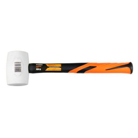 Mallet rubber 454g fiberglass handle,white rubber MegArsenal WRH01B0016 / MA-43-4 (36)