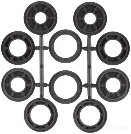 Корщетка-колесо, стальная латунированная волнистая проволока 250 мм