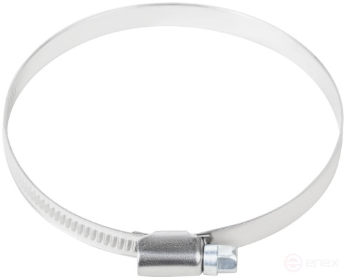 Хомут обжимной накатной, ширина 9 мм, нерж.сталь 70-90 мм