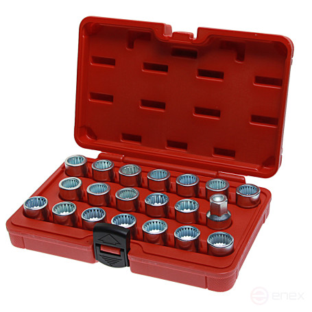 Set of heads for secret bolts and nuts (VW, AUDI, SEAT, SKODA, PORSCHE) JTC