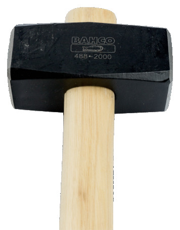 Sledgehammer with square striker, 2 kg 488-2000