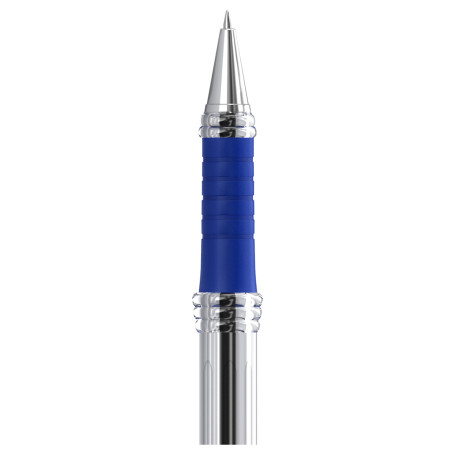 Berlingo ballpoint pen "I-15" blue, 0.7 mm, grip