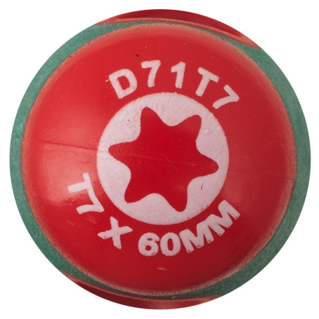 D71T7 TORX® ANTI-SLIP GRIP Core screwdriver, T7x60