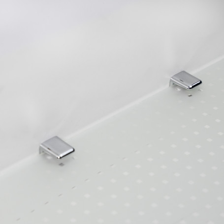 Shelf holder for met glass. AK104 (6-8mm) chrome AKS