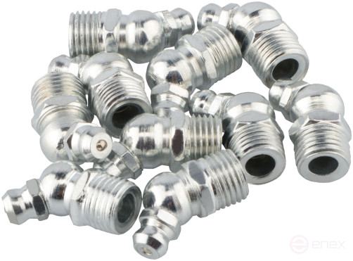 Пресс-маслёнка М10х1 угловая (10 шт)(Н3, 45°) АвтоDело 42179