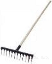 12-tooth twisted GW-12 rake with handle