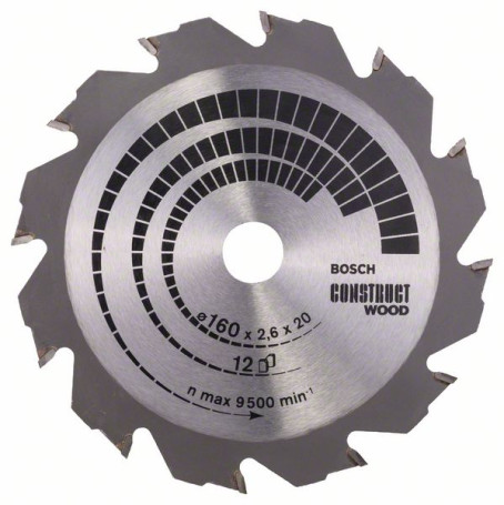 Пильный диск Construct Wood 160 x 20/16 x 2,6 mm; 12