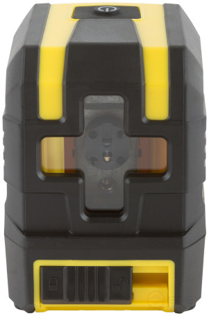 Уровень лазерный самоуспокаивающийся, красные лучи, крест, диапазон 15 м, без треноги, чехол