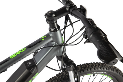 Велогибрид Eltreco Walter Черно-зеленый-2502