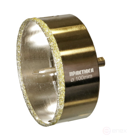 Diamond crown PRACTICE "Profi" for porcelain stoneware/ceramics 100x70mm, pilot drill, (1sh (917-743)