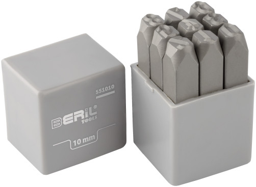 Набор клейм цифровых 10мм (стальные) BERIL