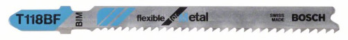 Saw blade T 118 BF Flexible for Metal, 2608636232