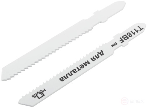 Blades for electric jigsaw, T118BF, metal, Bimetal, 75 mm, 2 pcs.