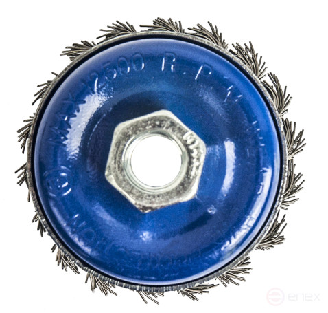 Кордщетка для МШУ чашеобразная витая усиленная ПРАКТИКА 65 мм М14 (1шт.) блистер (032-485)