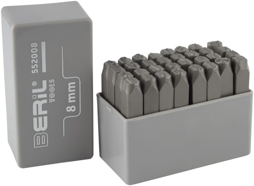 Набор клейм буквенных кириллица 8мм (стальные) BERIL