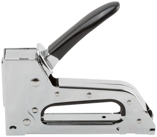 Stapler for narrow staples "type 53" / "type 53F", 6-10 mm, spring mechanism, metal housing