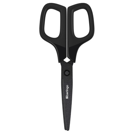 Berlingo "DoubleBlack" scissors, 17.5 cm, Teflon blades, European suspension