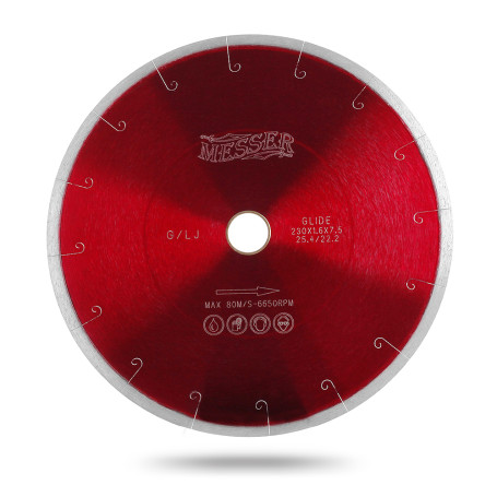 Diamond disc Messer G/L J-Slot with micropase. Diameter 180 mm