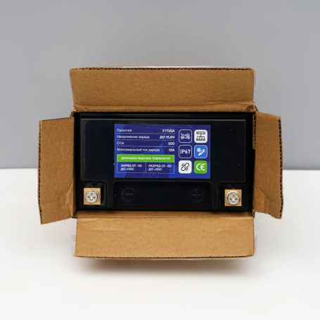 Натриевый стартовый мото аккумулятор 12V 13Ah 161Wh 220CCA YTX14A L+