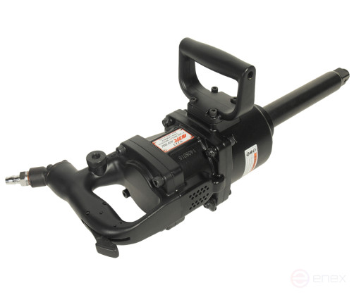 Pneumatic wrench 1" 3390Nm 4800rpm 90PSI spindle 8" Impact lightweight L=570mm JTC