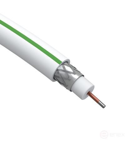 SL-B-75-PVC20 ERA SAT 703 B Coaxial cable,75 ohms, CCS/(Al braid, 75%), PVC,color white, 20 m coil, SIMPLE