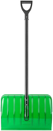 Snow shovel, polycarbonate, aluminum handle, large 520x375x1350 mm