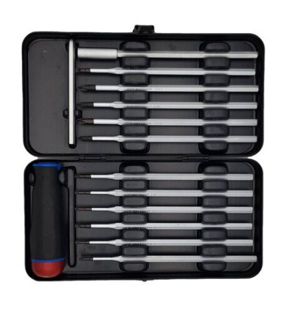 Felo Screwdriver with torque adjustment Nm 1.5-3.0 series with a set of nozzles 12 pcs in a case 10099216