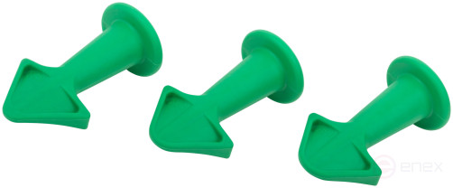 Replaceable plastic nozzles for sealant guns, a set of 3 pcs.