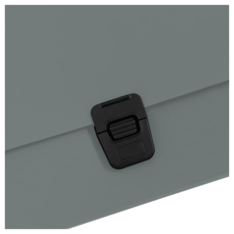 Briefcase folder 1 compartment STAMM "Standard" A4, 1000mkm, locked, plastic, grey