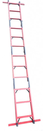 LSPTS-4x1.5-1.0P fiberglass ladder, transformed into a stepladder