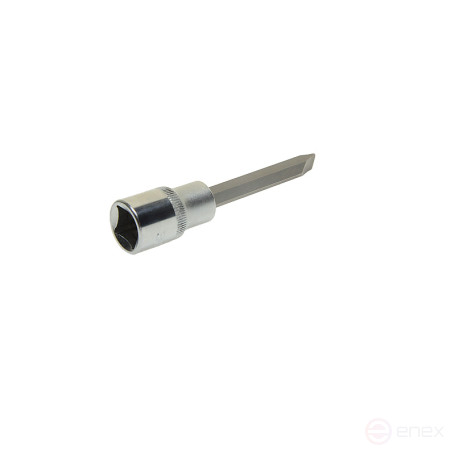Насадка-вставка с битой шлиц SL 8 ER-94305 1/2 8мм L=100мм ЭВРИКА /1/20