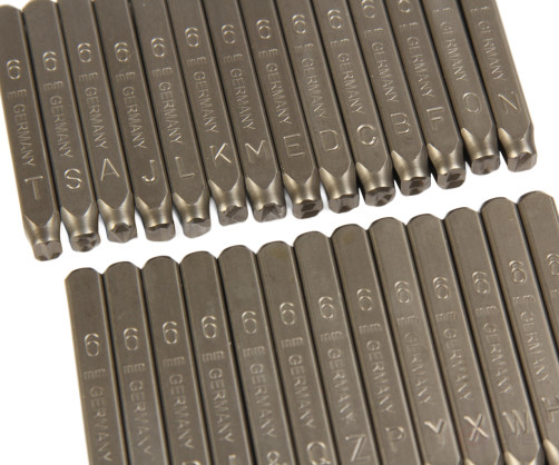 Letter stamps Latin 6 mm JTC