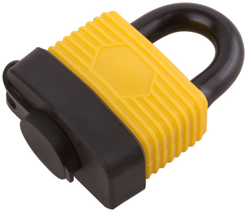 Замок навесной, корпус из алюминиевого сплава, стальная дужка 57 мм