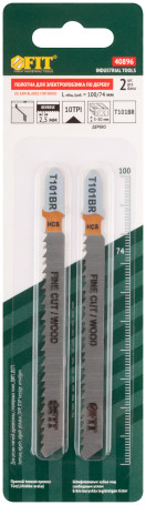 Wood canvases, HCS, ground at a free angle, reversible teeth, 100/74/2.5 mm (T101BR), 2 pcs.