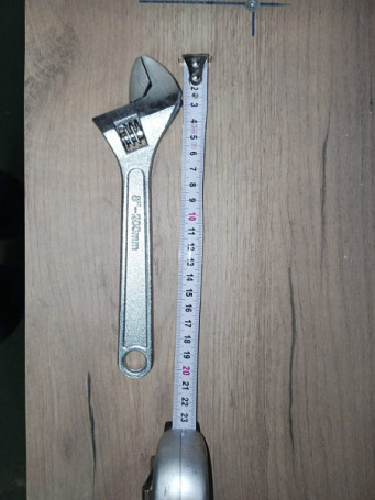 Ключ разводной 200 мм хромированный КР-24