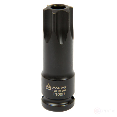 Насадка (бита) торцевая 1/2", TORX TR, T100H, L=78 мм, для шкива распредвала МАСТАК 103-21301
