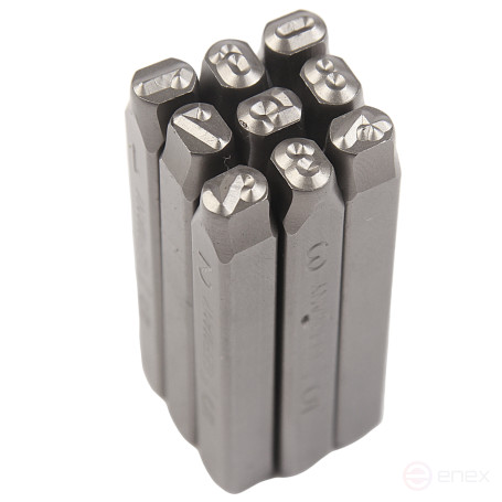 Digital stamps of 5mm (HRC 60+-2 degrees DIN 1451) JTC