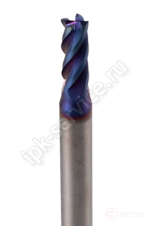 End milling cutter c/x tv.sp. f5 L=50 Z4 nACo-blue for hardening st. 65HRC
