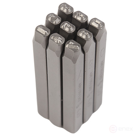 The stamps are digital 3mm (HRC 60+-2 deg. DIN 1451) JTC