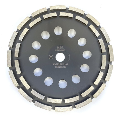 Чашка алмазная двухрядная Ø230*22,2 Adel Instrument