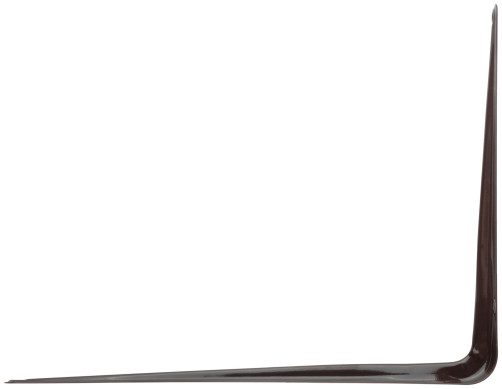 Уголок-кронштейн коричневый 200х250 мм (0,8 мм)