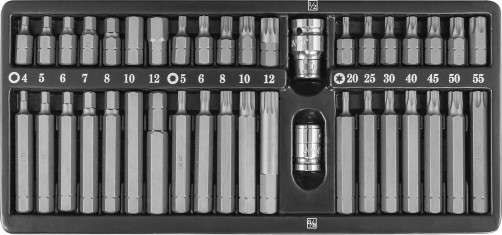 S29H4140S Set of 10 mm DR bit Inserts with adapters, 40 items