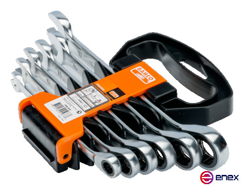 Set of combination keys with ratchet 8-17mm, 6pcs