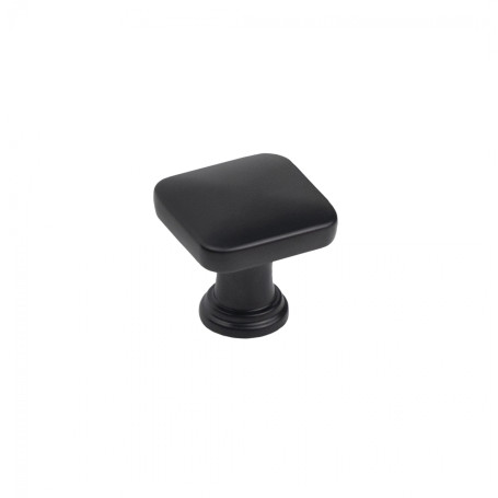 Handle meb. button met. KNOPA black matte, AKS